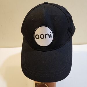 OONI unisex black Cotton Adjustable Baseball hat OS